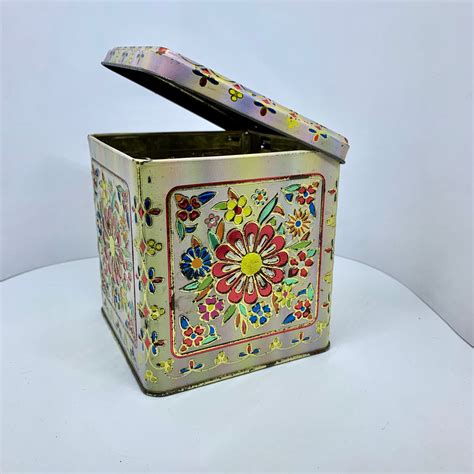 hinged metal tins tea boxes|Amazon.com .